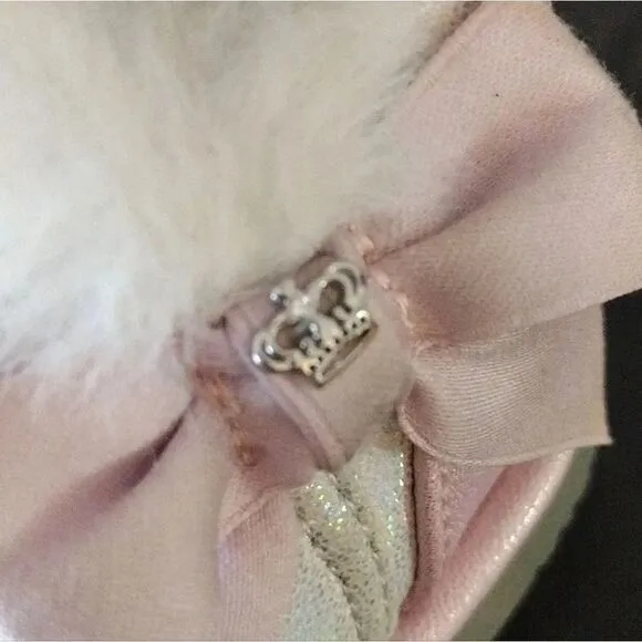 Juicy Couture Y2k Pink Lil Southgate Rhinestones Fur Boots Toddler's 5