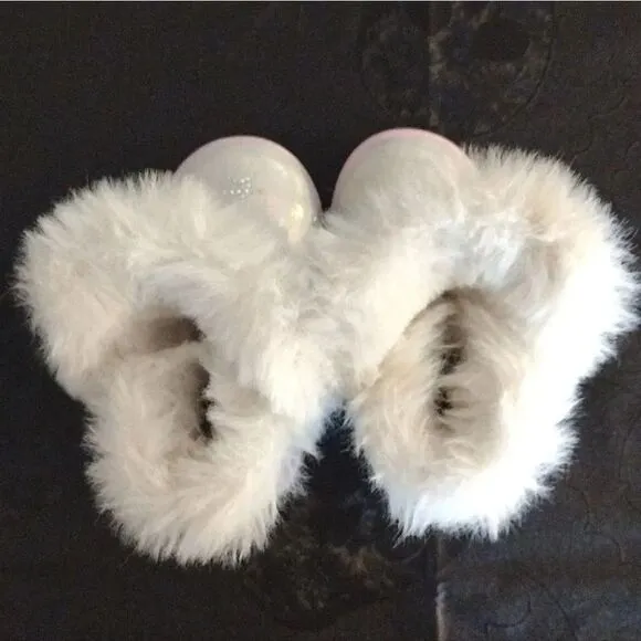 Juicy Couture Y2k Pink Lil Southgate Rhinestones Fur Boots Toddler's 5