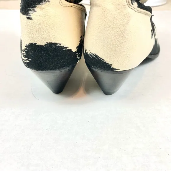 Justin’s Cow Print Suede Cowboy Boots