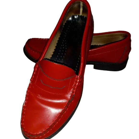 JW Anderson cherry red loafer shoes size 37