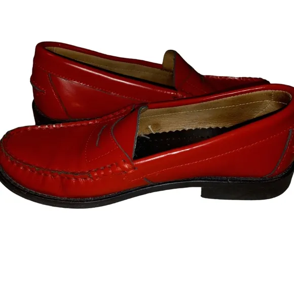 JW Anderson cherry red loafer shoes size 37