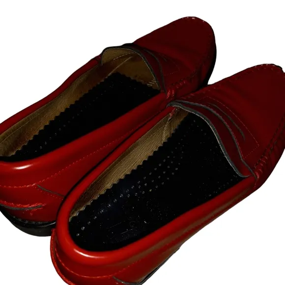 JW Anderson cherry red loafer shoes size 37
