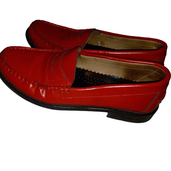 JW Anderson cherry red loafer shoes size 37