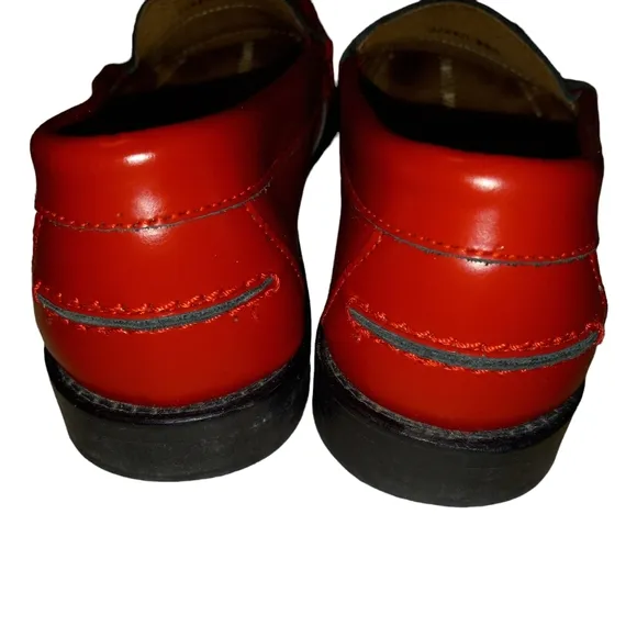 JW Anderson cherry red loafer shoes size 37
