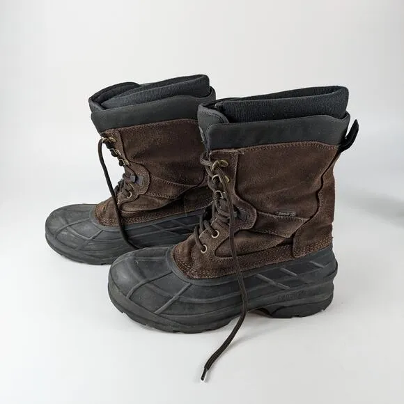 Kamik Mens Size 8 Boots Waterproof Winter Thinsulate Insulated NationPlus EUR 41