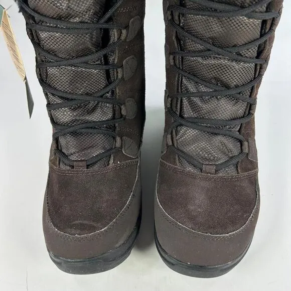 Kamik Women's Icelyns Boot US 7 Dark Brown Suede Winter Waterproof Boots NWT