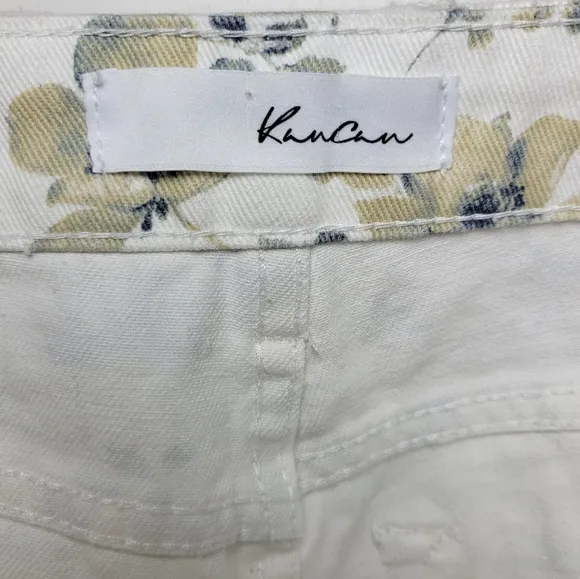 KanCan Floral Summer High Rise Shorts 100% Cotton Size Medium