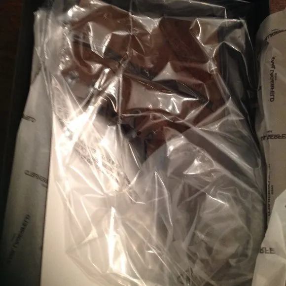 Karl Lagerfeld Paris Men's Brown Suede Wingtip Boots 11M New in Box