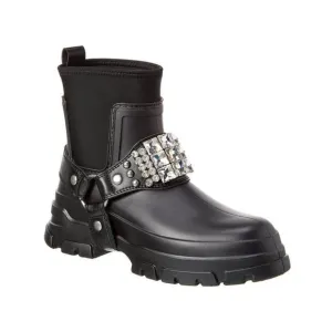 Karl Lagerfeld Paris Rylie Embellished Ankle Boots Black Size 9