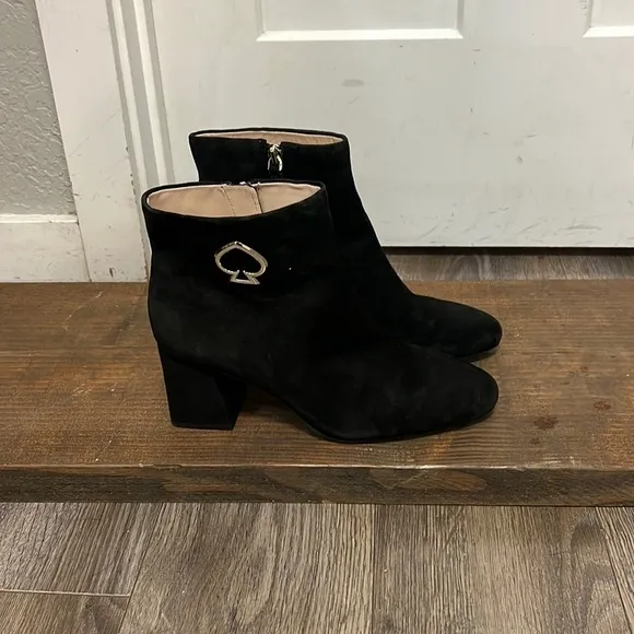 KATE SPADE “ALIHANDRA” LEATHER ANKLE BOOTIES SIZE 8.5