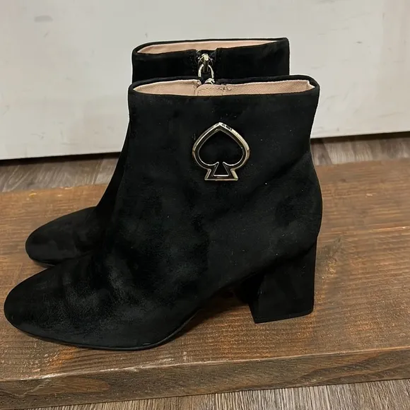 KATE SPADE “ALIHANDRA” LEATHER ANKLE BOOTIES SIZE 8.5