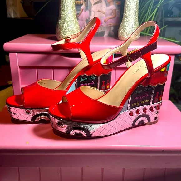 Kate Spade sandals shoes wedges Taco Truck Dora New!