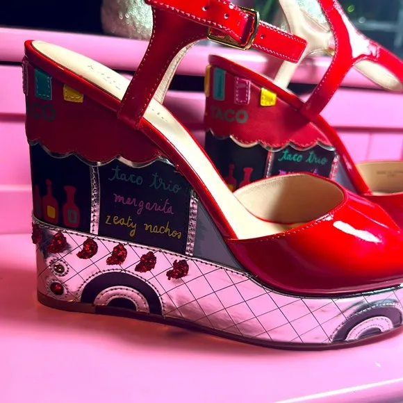 Kate Spade sandals shoes wedges Taco Truck Dora New!