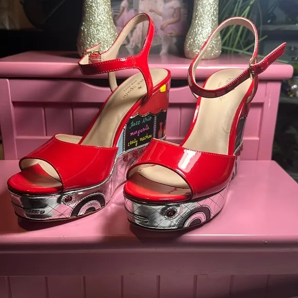 Kate Spade sandals shoes wedges Taco Truck Dora New!