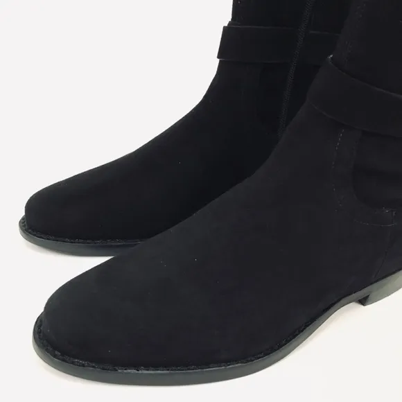 Kate Spade Verona Knee-High Black Suede Boots