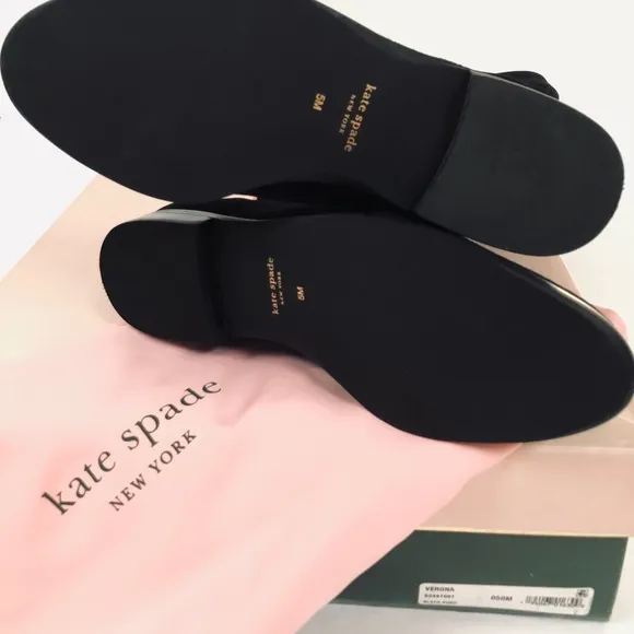Kate Spade Verona Knee-High Black Suede Boots
