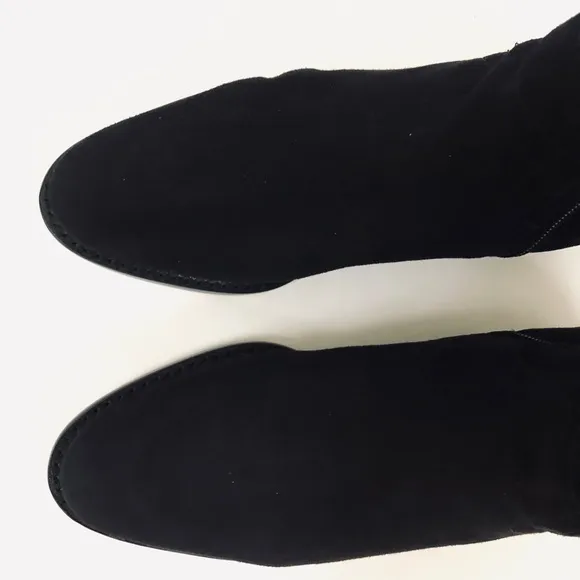 Kate Spade Verona Knee-High Black Suede Boots