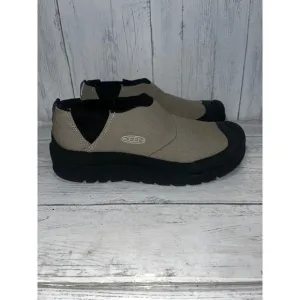 Keen HoodCamp Slip On Shoe Comfort Casual Loafer Sand Dune Black Mens Size 10