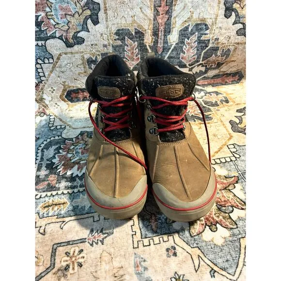 Keen insulated winter boots leather women’s outdoor boots size 9