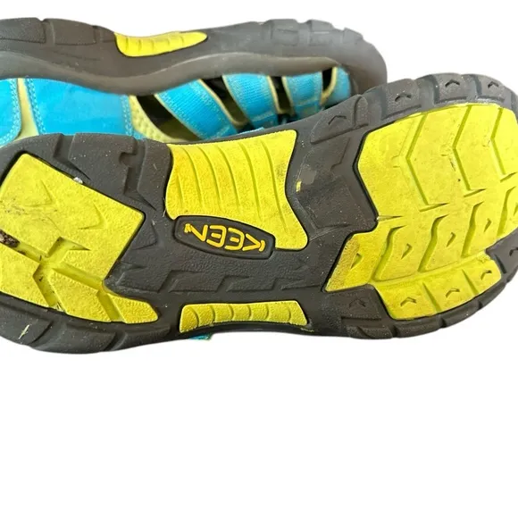 Keen Newport H2 Youth Sandals Aqua Blue Lime Green Kids Outdoor Shoes