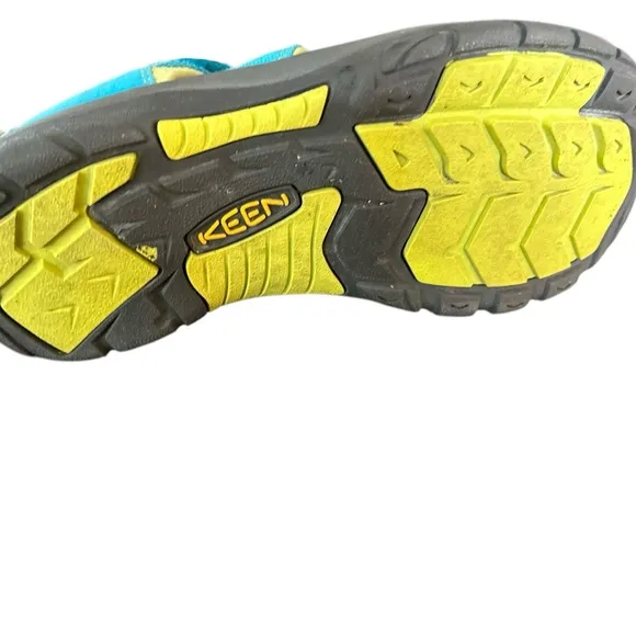 Keen Newport H2 Youth Sandals Aqua Blue Lime Green Kids Outdoor Shoes