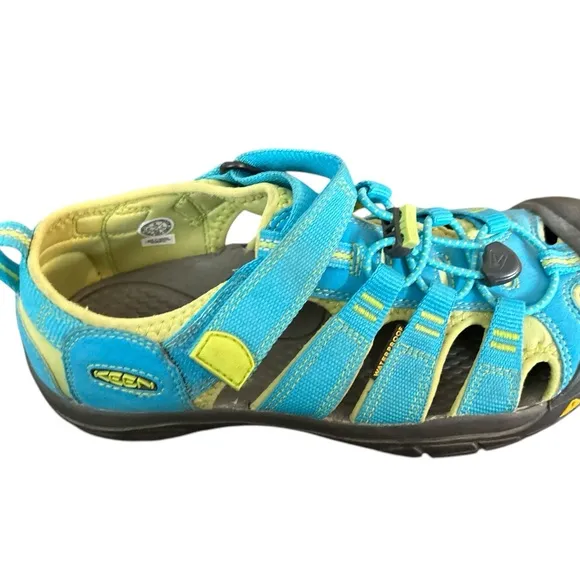 Keen Newport H2 Youth Sandals Aqua Blue Lime Green Kids Outdoor Shoes