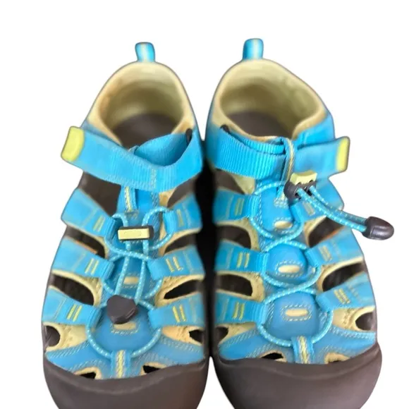 Keen Newport H2 Youth Sandals Aqua Blue Lime Green Kids Outdoor Shoes
