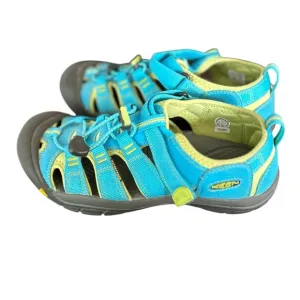 Keen Newport H2 Youth Sandals Aqua Blue Lime Green Kids Outdoor Shoes