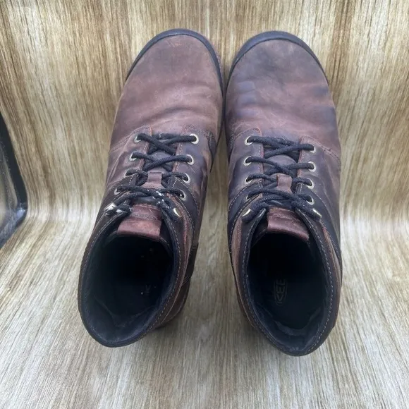 Keen The Rocker Boots Men's Size 11.5 M Waterproof Leather Ankle Brown 1017488