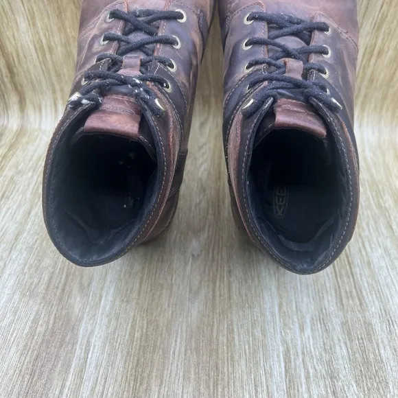 Keen The Rocker Boots Men's Size 11.5 M Waterproof Leather Ankle Brown 1017488
