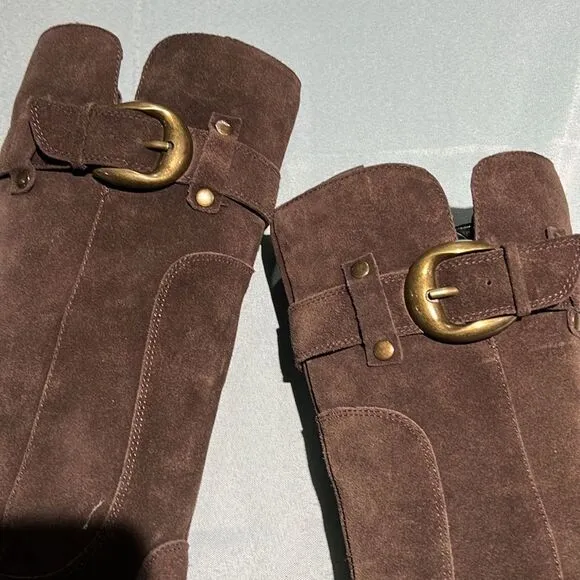 Kelly &amp; Katie Raina KK Sz 11 M Women’s Brown Suede Boots B54