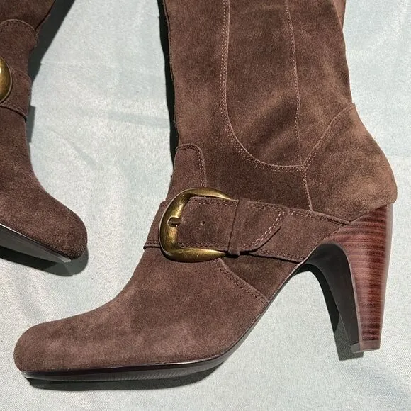 Kelly &amp; Katie Raina KK Sz 11 M Women’s Brown Suede Boots B54