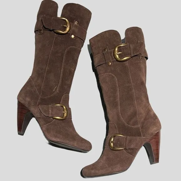 Kelly &amp; Katie Raina KK Sz 11 M Women’s Brown Suede Boots B54