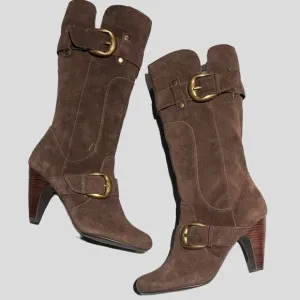 Kelly &amp; Katie Raina KK Sz 11 M Women’s Brown Suede Boots B54
