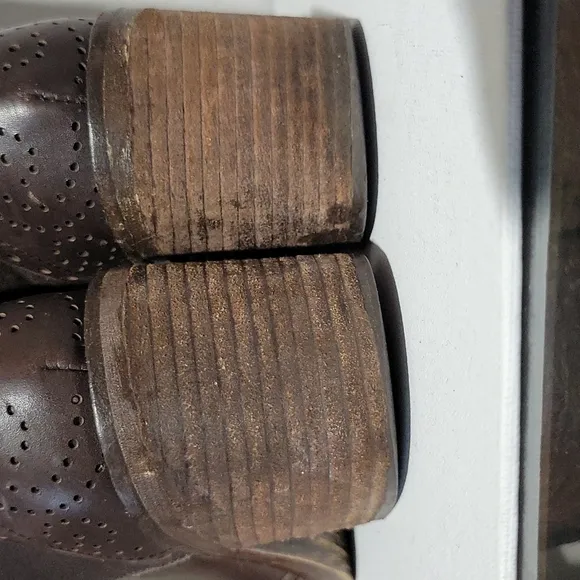KELSI DAGGER Brooklyn Mashida Wingtip Leather Faux Sherling Lined Boots 5.5