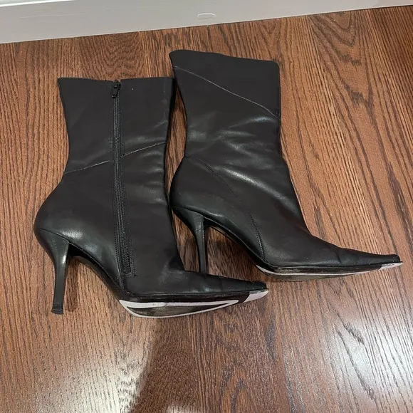 Kenneth Cole New York Black Leather Boots Women’s 6.5