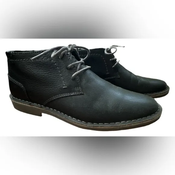 Kenneth Cole Reaction Black Leather Men’s Dress Shoes 9.5