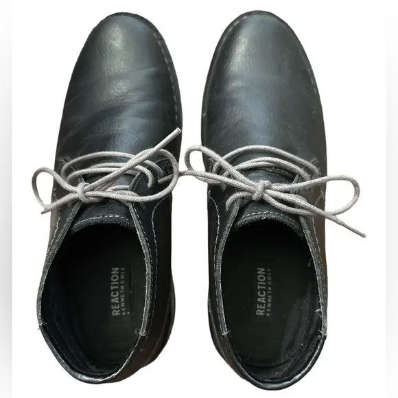 Kenneth Cole Reaction Black Leather Men’s Dress Shoes 9.5
