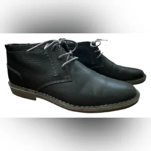 Kenneth Cole Reaction Black Leather Men’s Dress Shoes 9.5