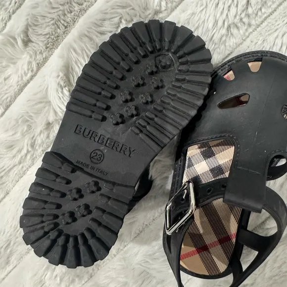Kids Black Sandals