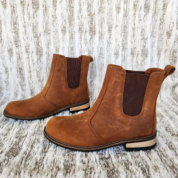 Kodiak &quot;Alma&quot; Waterproof Chelsea Boots Leather Barley Brown | Women's Size 8