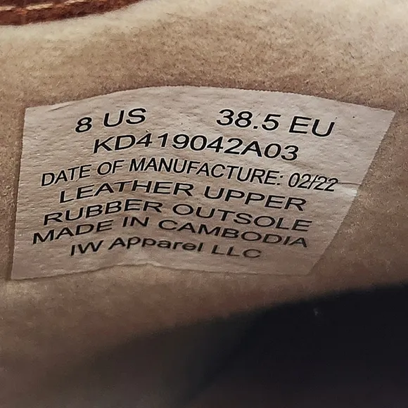 Kodiak &quot;Alma&quot; Waterproof Chelsea Boots Leather Barley Brown | Women's Size 8