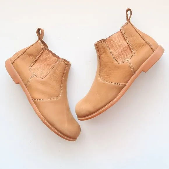 Kodiak Tan Nubuck Leather Low-Rider Original Pull-on Chelsea Ankle Boots Booties
