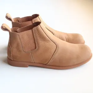 Kodiak Tan Nubuck Leather Low-Rider Original Pull-on Chelsea Ankle Boots Booties
