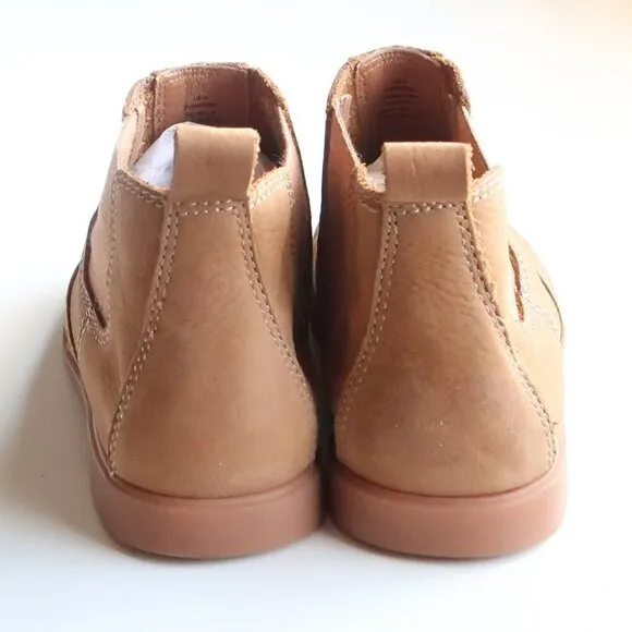 Kodiak Tan Nubuck Leather Low-Rider Original Pull-on Chelsea Ankle Boots Booties