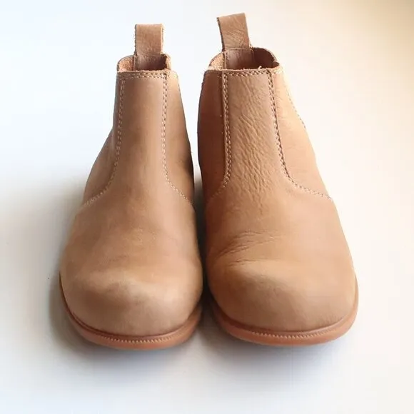 Kodiak Tan Nubuck Leather Low-Rider Original Pull-on Chelsea Ankle Boots Booties
