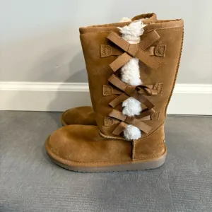 Koolaburra by UGG Brown Suede Boots Size 3 Kids
