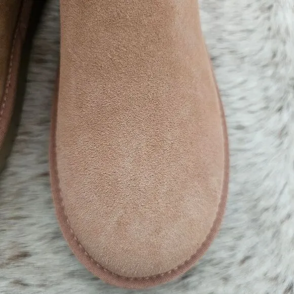 Koolaburra by UGG Delene Mini Women's Shearling Boots in Cork Size 10 NEW