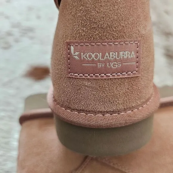 Koolaburra by UGG Delene Mini Women's Shearling Boots in Cork Size 10 NEW