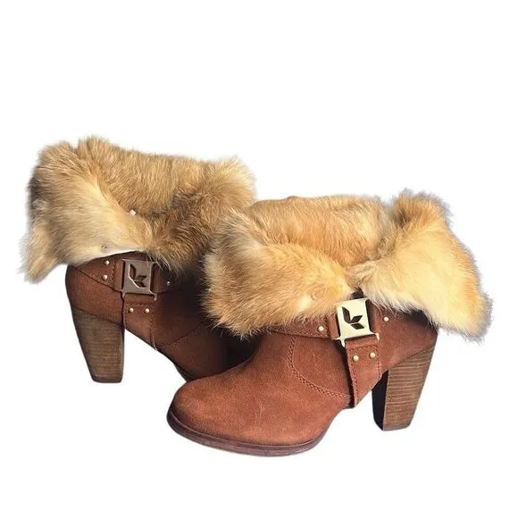 Koolaburra by Ugg Karlee Suede Fur Booties